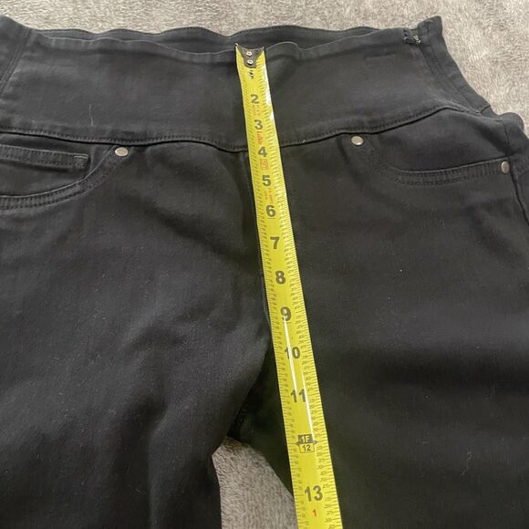 Spanx Pants Women's Size Large Black Pull On Legging Denim Ankle Skinny Stretch - Picture 5 of 11